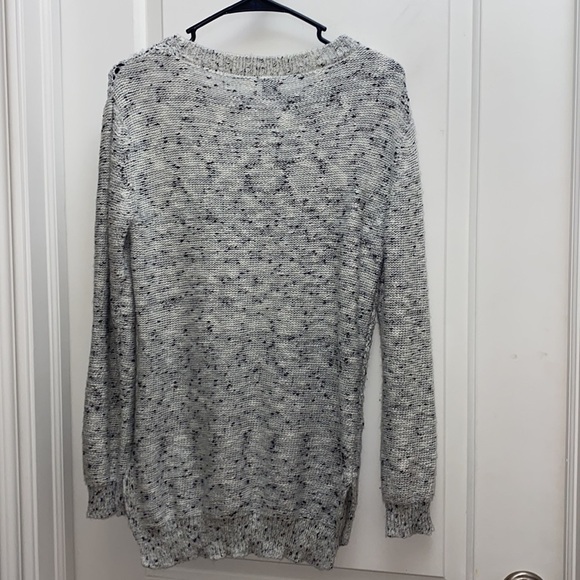 Madison Lilly black white long sleeve chunky knitted holiday sweater size medium - Picture 10 of 11